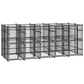 Outdoor Dog Kennel Steel 99.2 ft¬≤