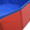 Foldable Dog Swimming Pool Red 47.2"x11.8" PVC