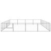 Dog Kennel Silver 301.4 ft¬≤ Steel