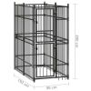 Outdoor Dog Kennel Steel 19.8 ft¬≤