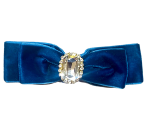 Luxurious Velvet Bow Hair Clip (Color: Royal Blue)