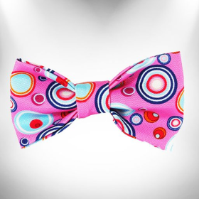 Martini Dog Bow Tie (Color: Pink)