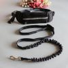 Newest Reflective Pet Leash Elastic Hand Free Jogging Dog Traction Rope Running Waist Pack Leashes Loop Retractable D-Ring Leash